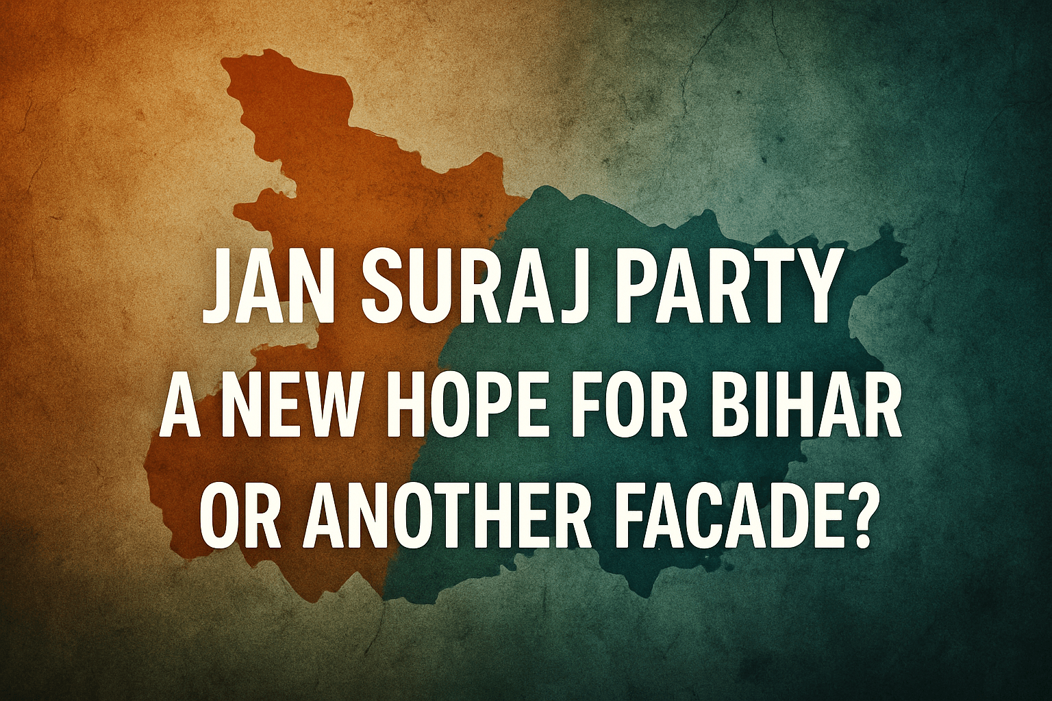 You are currently viewing Jan Suraj Party: A New Hope for Bihar or Another Facade?