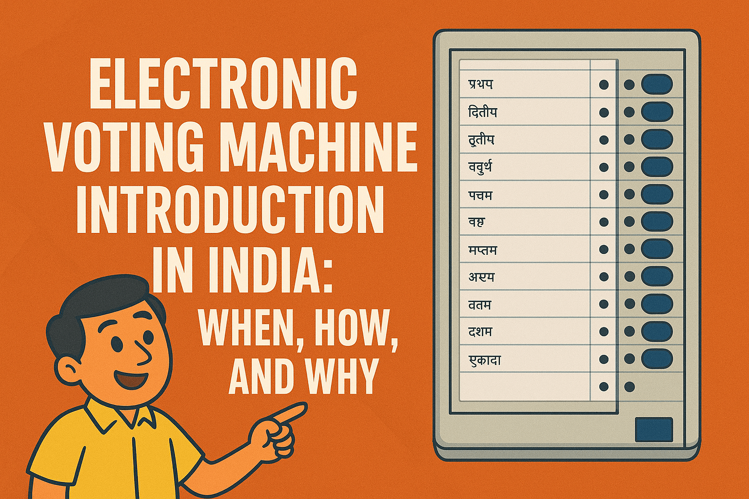 You are currently viewing Electronic Voting Machine Introduction in India: When, How, and Why?