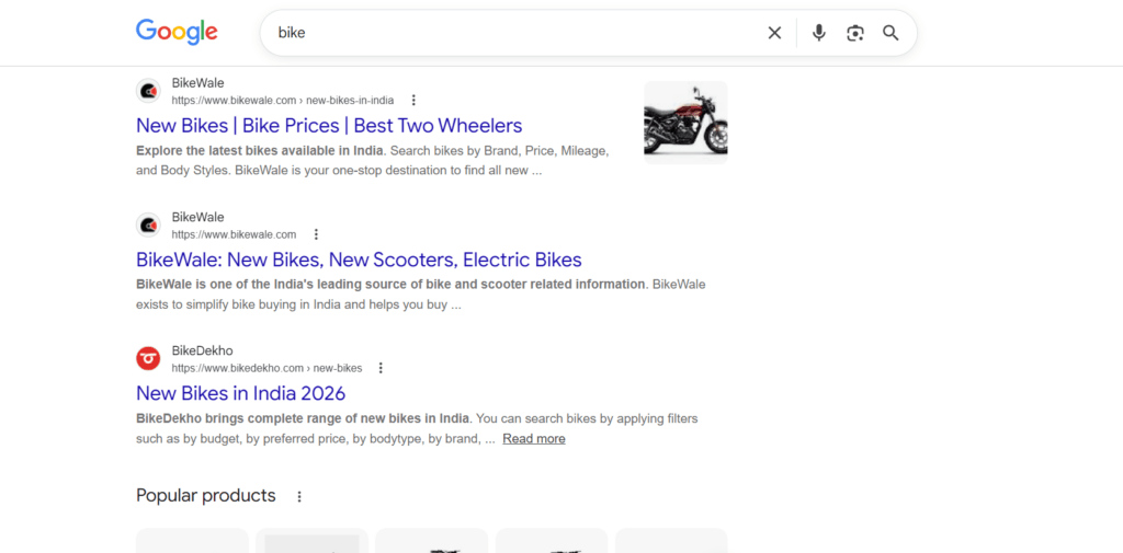 SERP to find search intent