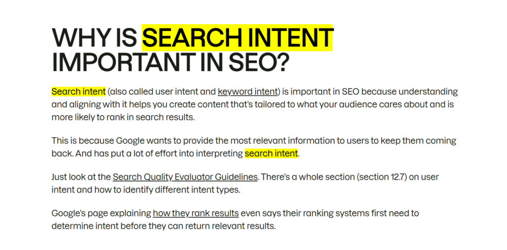 keyword use in body